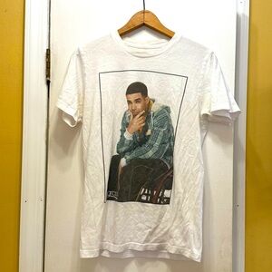 White Graphic Drake Degrassi Tee Shirt! EUC